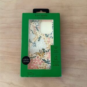 Kate Spade Gold and Pink Floral iPhone 13 Pro Case